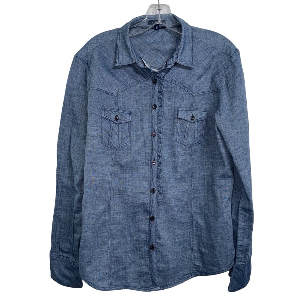 Gap (EUC) 100% Cotton Western Button Up Shirt, Size XL - Picture 4 of 9
